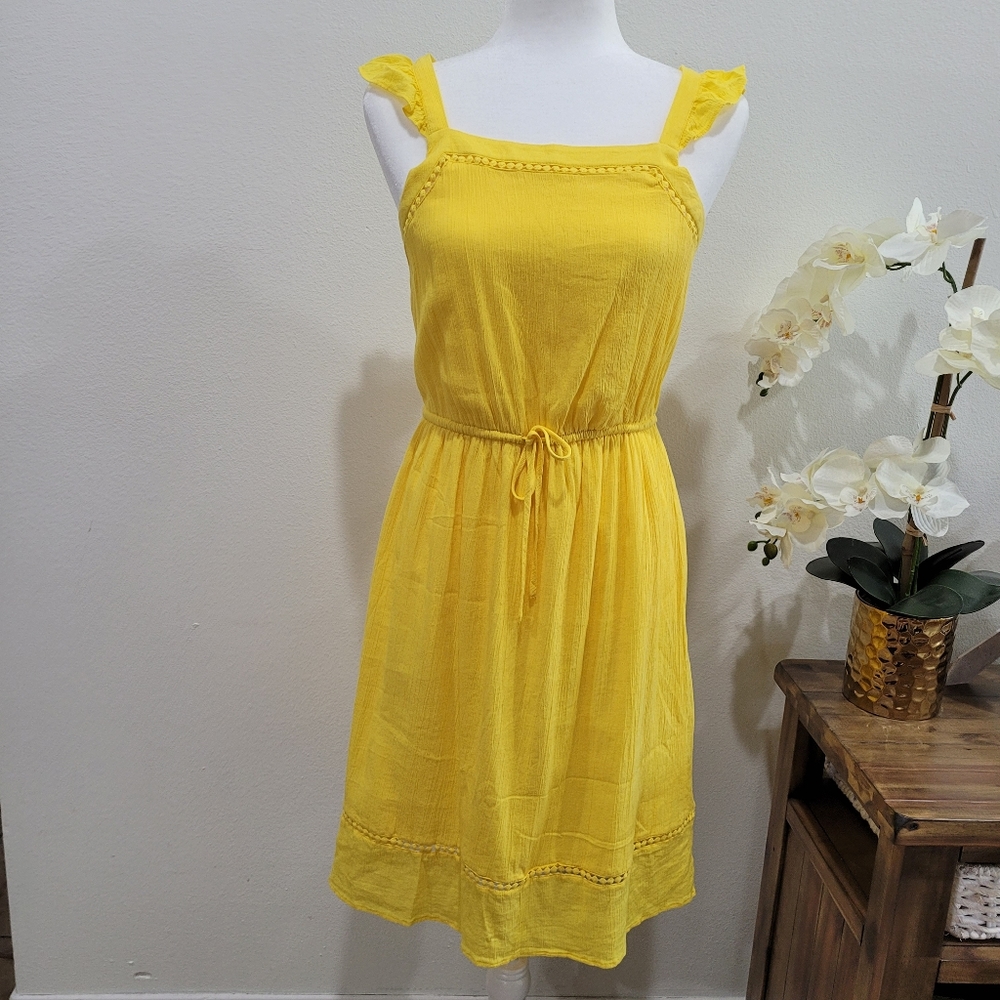 LOFT Dress Ruffle Strap Size XS